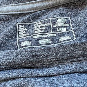 New Balance Grey Running Shirt Men's Size Large